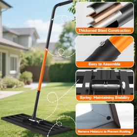 COZEER rake enables multi-purpose leveling of soil, sand, and topdressing.