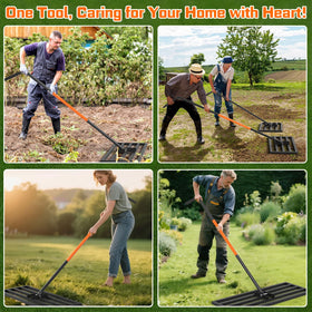 COZEER rust-proof coating keeps the rake looking new through seasons.