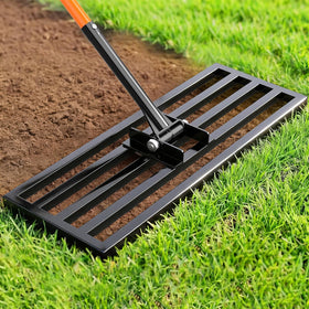 COZEER Lawn Leveling Rake in steel construction for durable lawn care tasks.