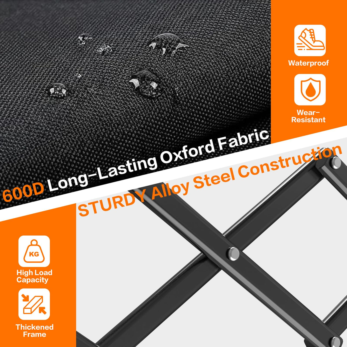 COZEER wagon easy-folding design enables quick setup and storage.