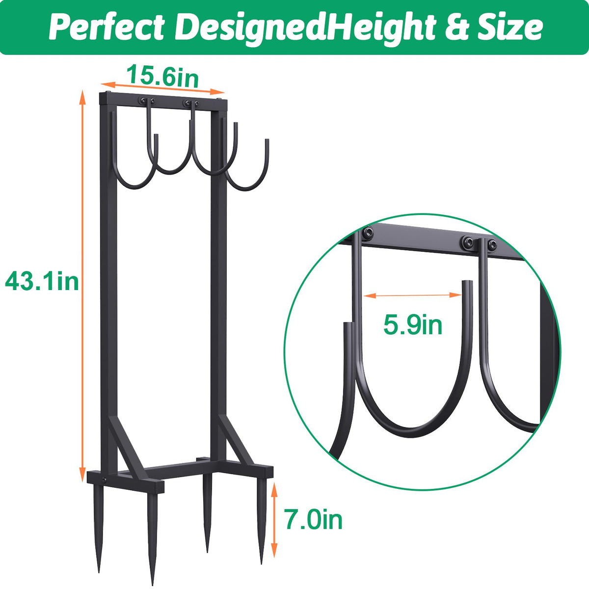 COZEER wall-mount option preserves ground space and extends hose life by lifting it.