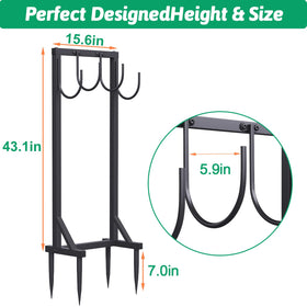 COZEER wall-mount option preserves ground space and extends hose life by lifting it.