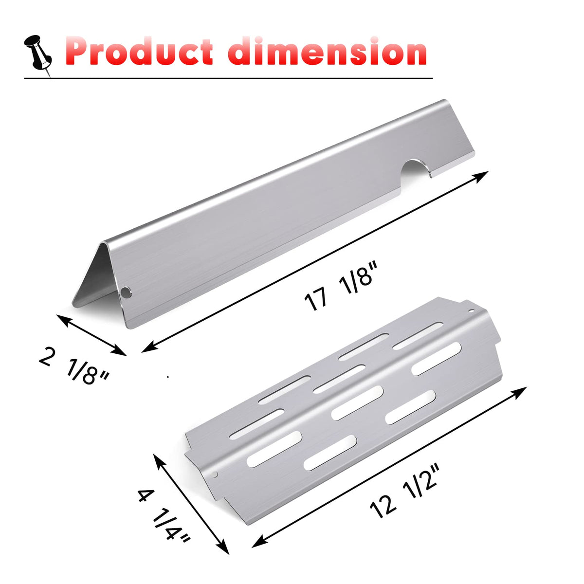 Cozilar stainless steel heat deflectors shield burners during high-heat cooking.