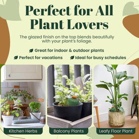 Cozy Chrysalis earth-toned colors blend with foliage for subtle display.