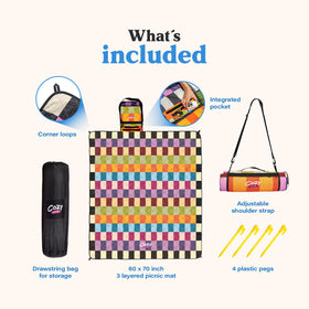Cozy Club self-packing blanket simplifies travel setup