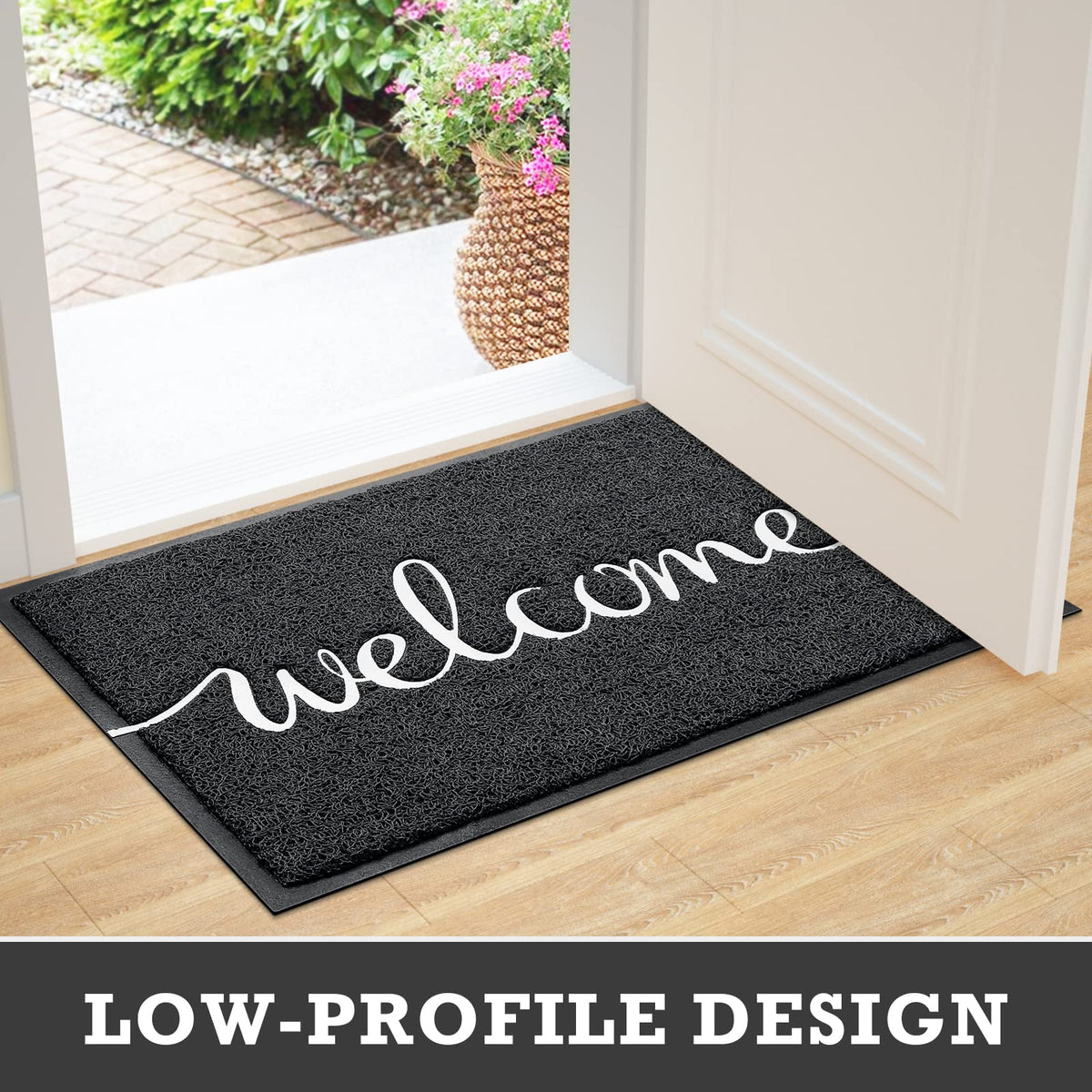 CozyBounty door mat handles high-traffic entrances with durability.