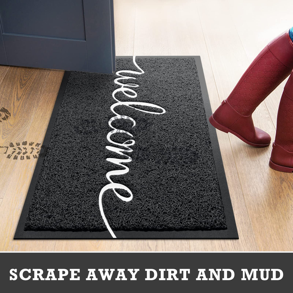 CozyBounty door mat suits outdoor indoor use in any weather.
