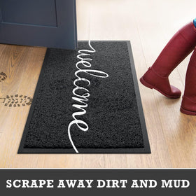 CozyBounty Scrape Dirt Door Mat: slightly raised fabric boosts dirt removal at every step.