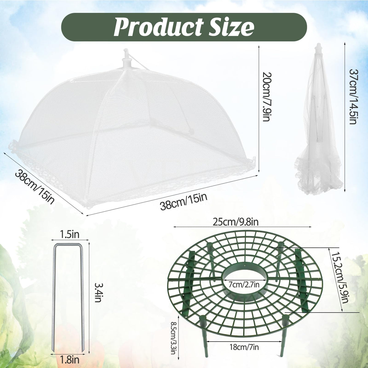 COZYDIG white mesh cover protects strawberries while allowing airflow