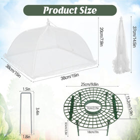 COZYDIG white mesh cover protects strawberries while allowing airflow