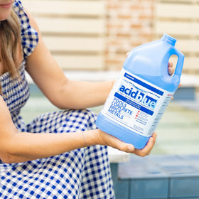 CPDI Champion Acid Blue used to clean and refresh garage floors