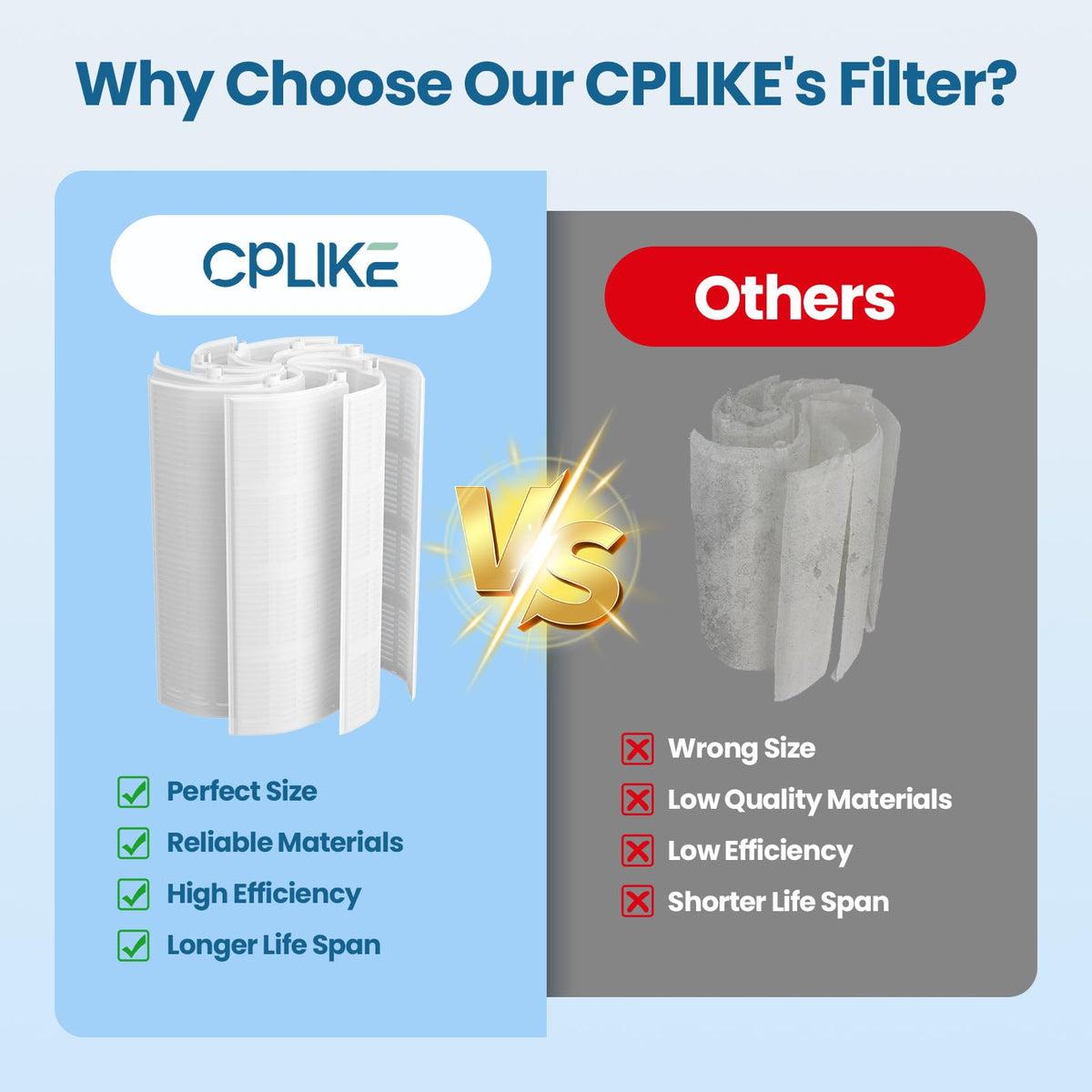 CPLIKE FS-2004 easy-clean grid shown during rinse