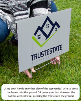 CPTC FLRAE yard sign stake wind resistance in windy conditions