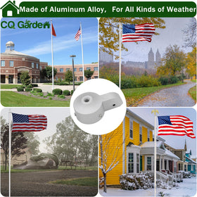 CQ Garden durable flag pole cap withstands daily weather.