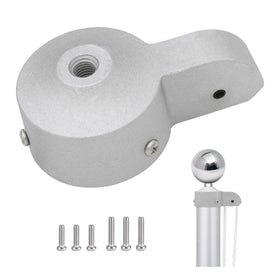 CQ Garden flag pole cap with pulley for outdoor use.
