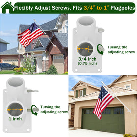 CQ Garden heavy-duty plastic bracket resists rust for outdoor use.