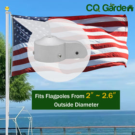 CQ Garden nylon pulley enables smooth flag operation.