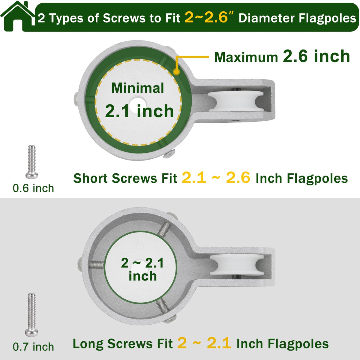 CQ Garden universal thread compatibility for 1/2-13 UNC accessories.