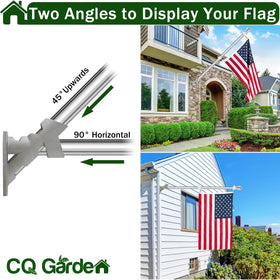 CQ Garden wall-mount bracket includes screws for quick, secure installation.