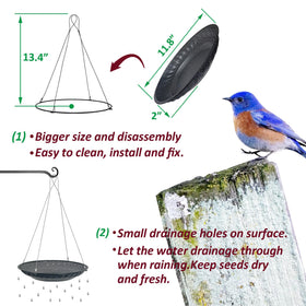 CQAIRIOU stainless steel seed tray for backyard use keeps seeds dry and fresh