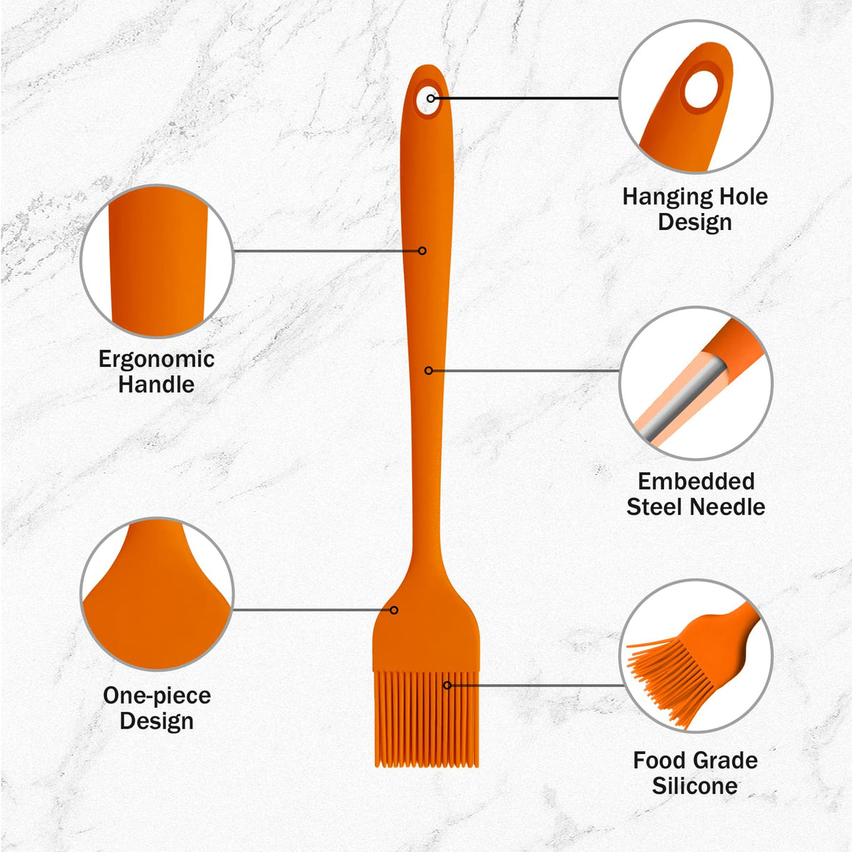 Craebuer oil, butter, and sauce brush ideal for baking and roasting