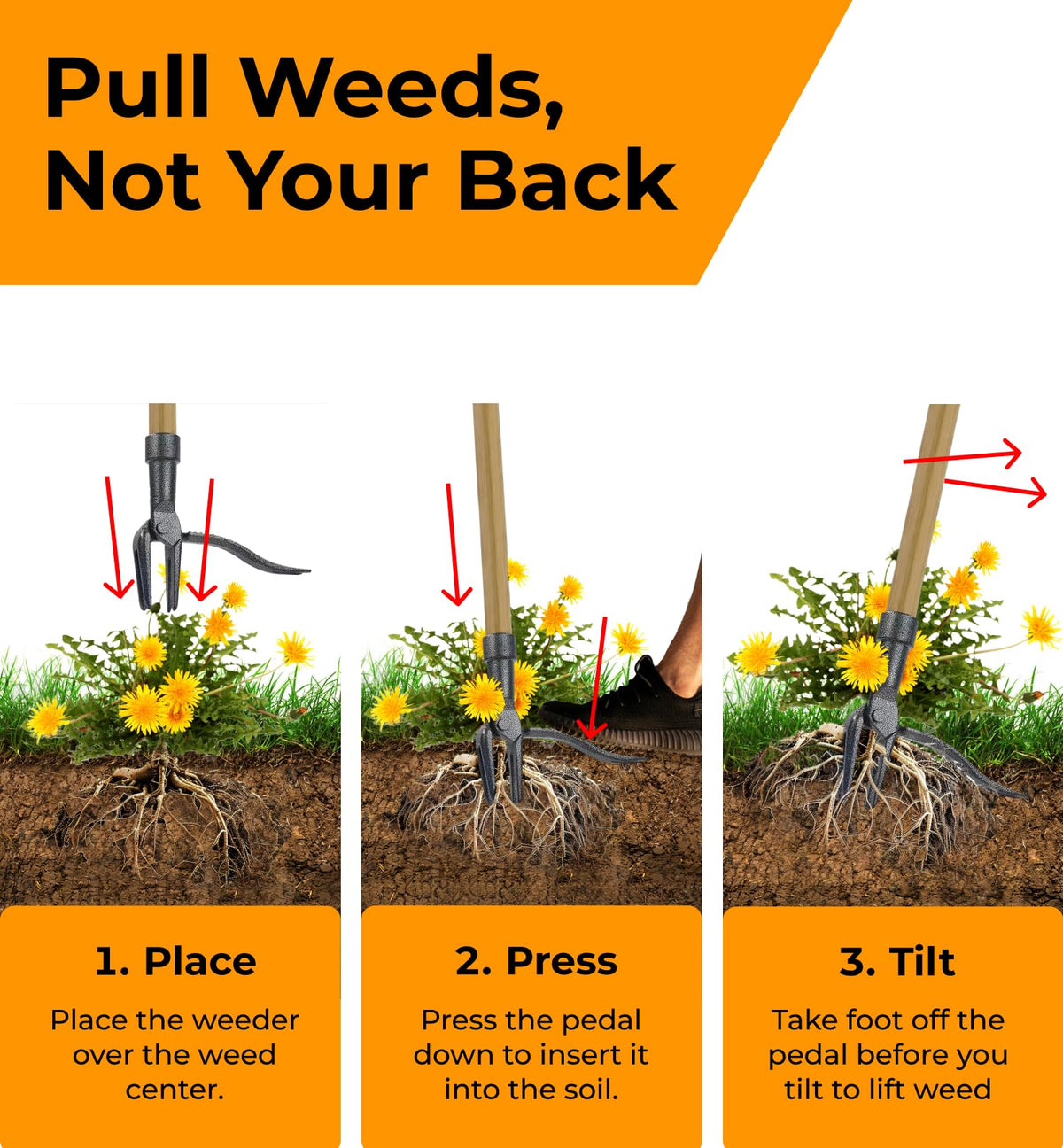 Craft911 bamboo-handle weeding tool provides ergonomic, eco-friendly grip