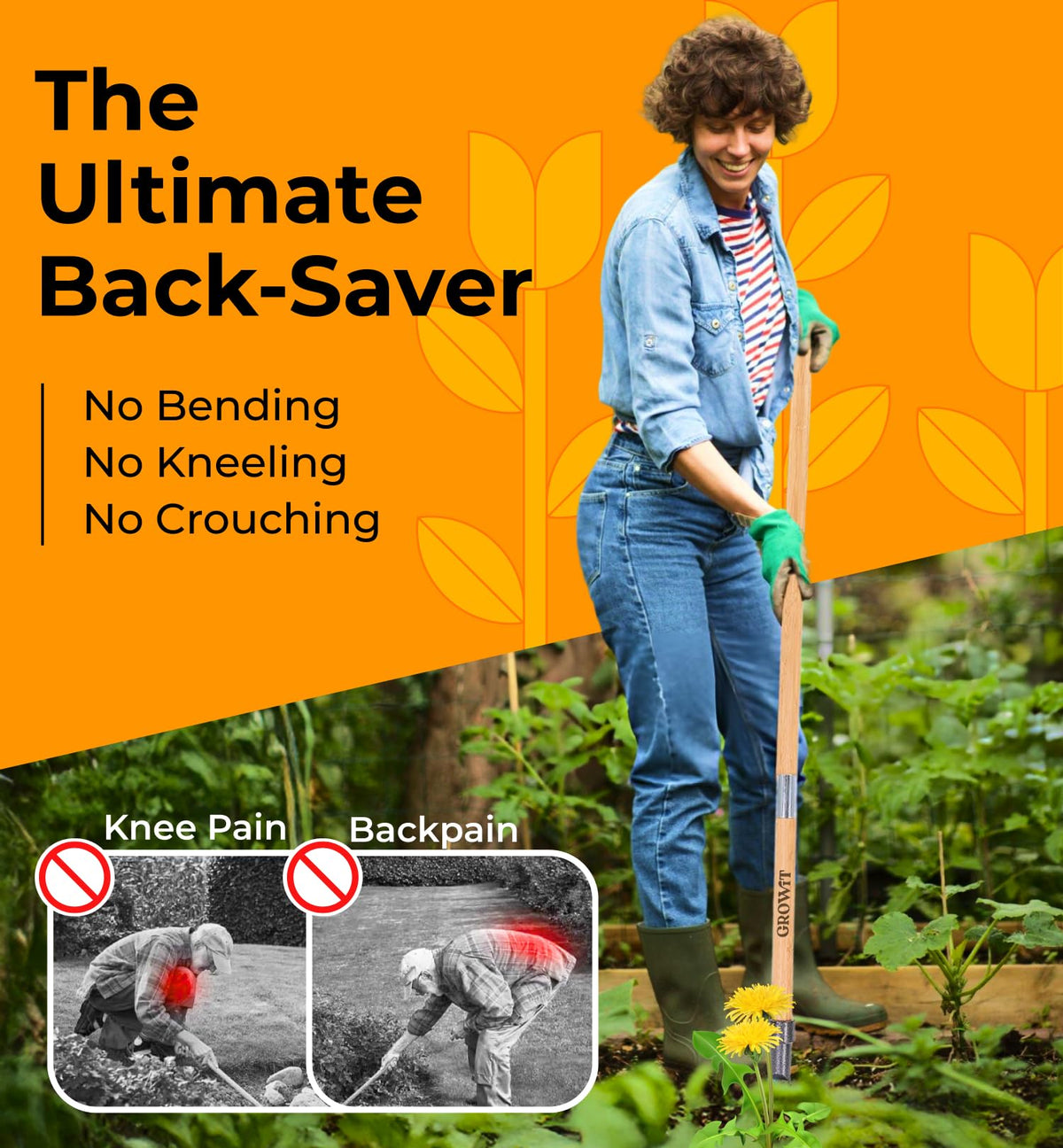 Craft911 foot-leverage design makes weed removal fast and simple