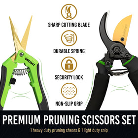 Craft911 garden scissors in hand show ergonomic grip for comfortable long sessions.