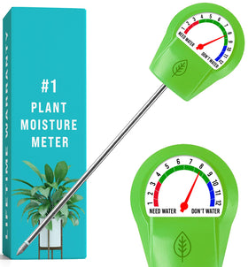 Craft911 GROWIT moisture meter in a pot shows precise soil moisture for healthier growth.