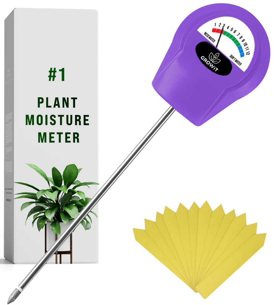 Craft911 GROWIT soil moisture meter front view showing quick plant moisture readings