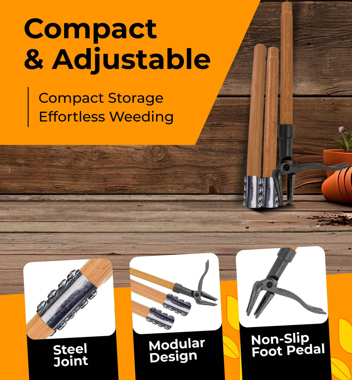 Craft911 hanging-hole design keeps your weed puller organized
