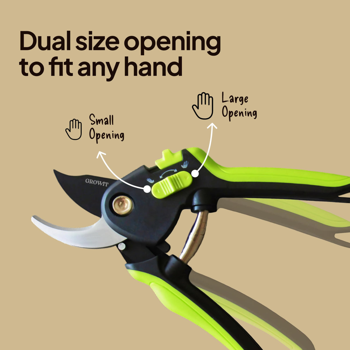 Craft911 Lime Bypass pruning shears hedge clipping in action for versatile pruning