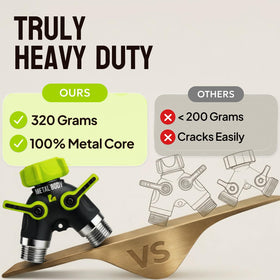 Craft911 Lime dual shutoff valves enable independent two-hose control.