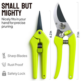 Craft911 pruning shears ultra sharp stainless steel blade for clean cuts