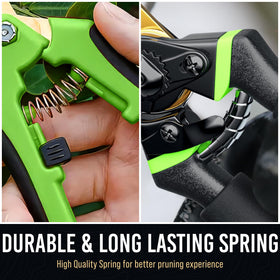 Craft911 titanium-coated blades resist rust for durable gardening tools.