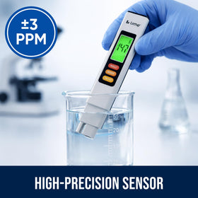 Craft911 TDS meter battery compartment ensures reliable operation.