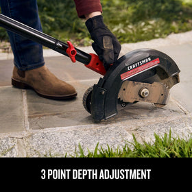 CRAFTSMAN 20V Edger weighs 8 lbs for easy yard mobility.