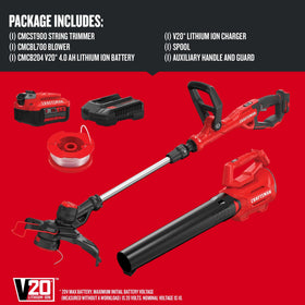 Craftsman 20V Max WeedWacker auto line advance demonstrates easy line feeding