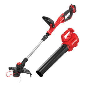Craftsman 20V Max WeedWacker edge trimming close up for precise lawn borders