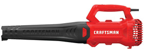 CRAFTSMAN corded leaf blower offers lightweight handheld comfort.