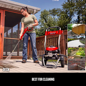 CRAFTSMAN electric pressure washer 35 ft cord enables versatile use