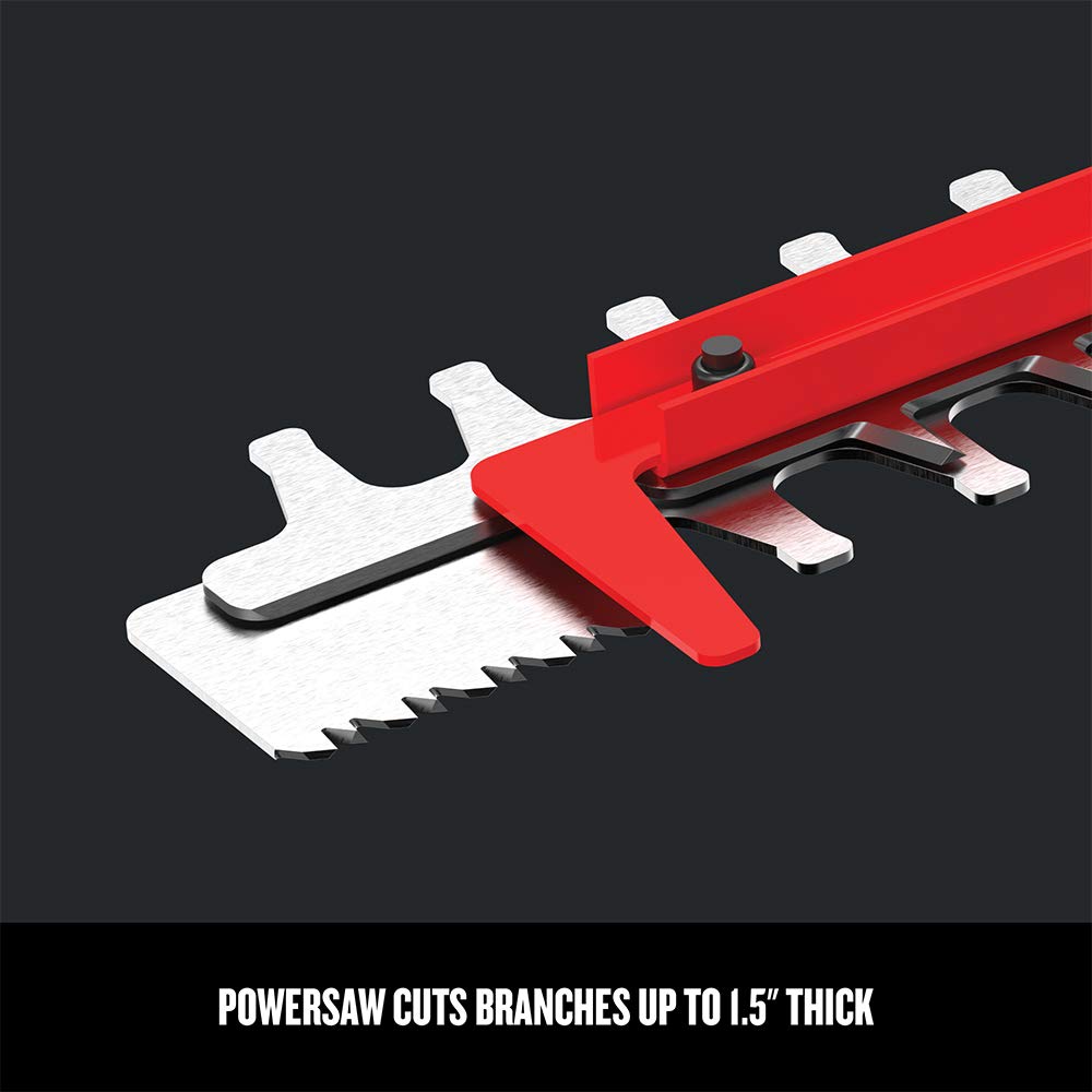 CRAFTSMAN CMEHTS8022 full bale handle offers comfortable extended pruning sessions.