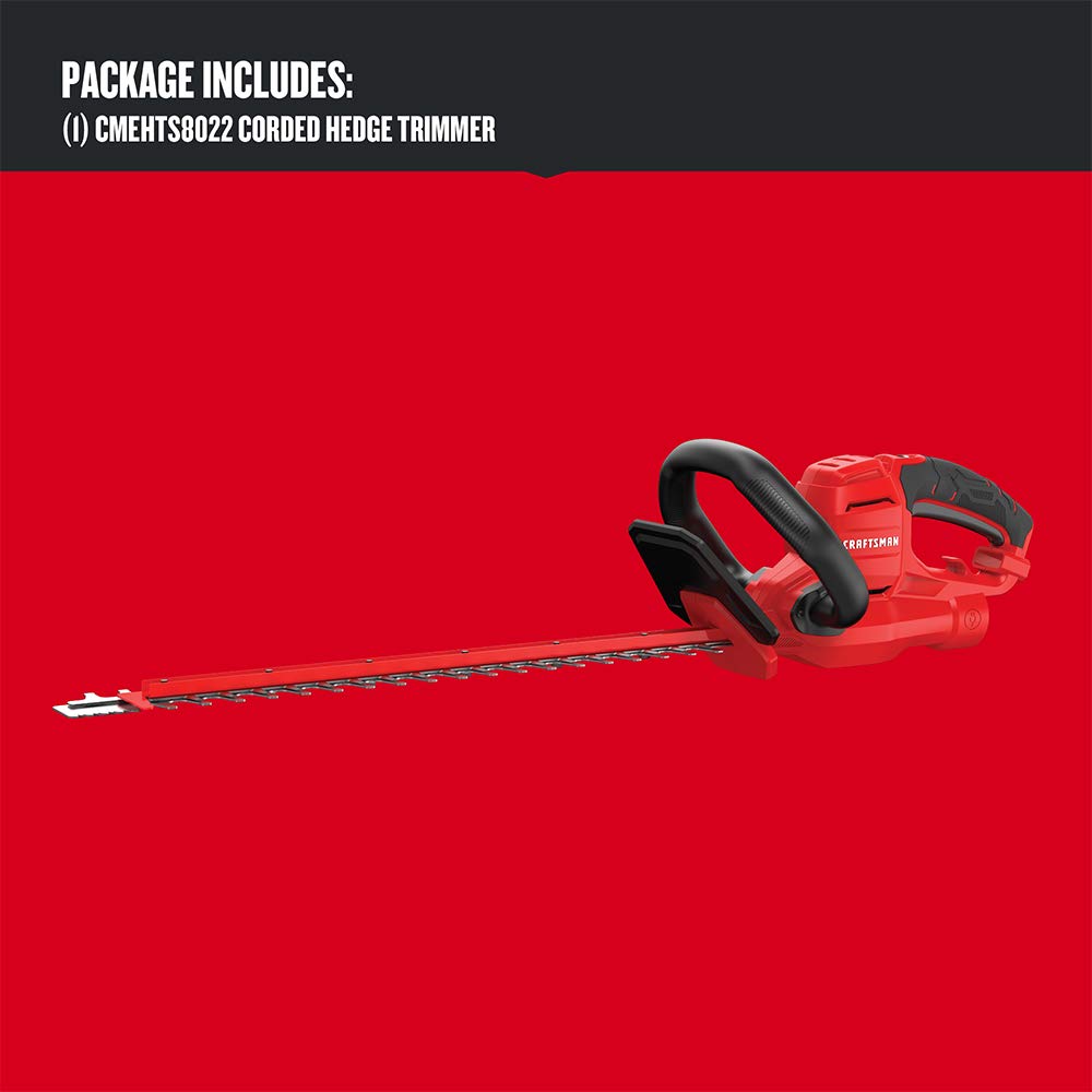 CRAFTSMAN CMEHTS8022 Power Saw design cuts through thick branches up to 1.5 inches.