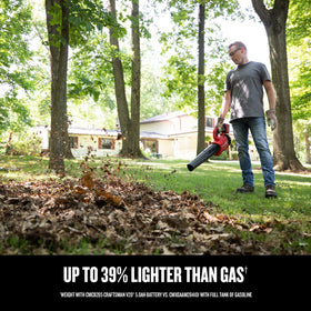 CRAFTSMAN leaf blower lightweight design reducing user fatigue.