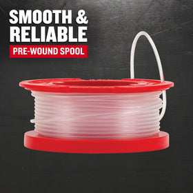 CRAFTSMAN spool wind detail shows factory wind for reliable performance.