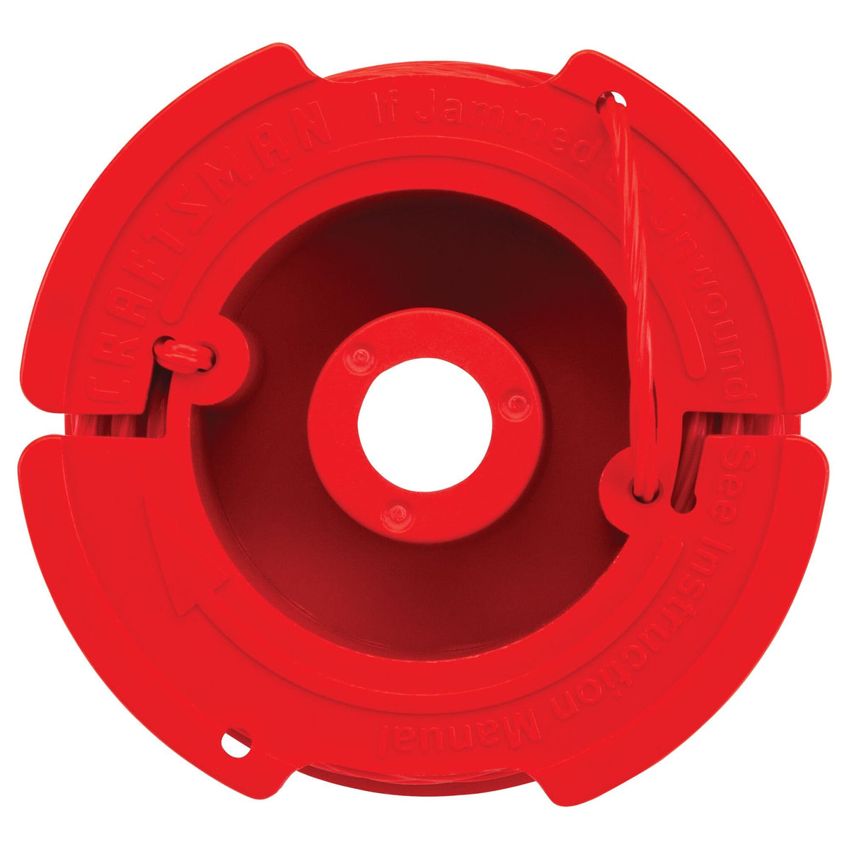 CRAFTSMAN trimmer head compatibility closeup for fast installation.