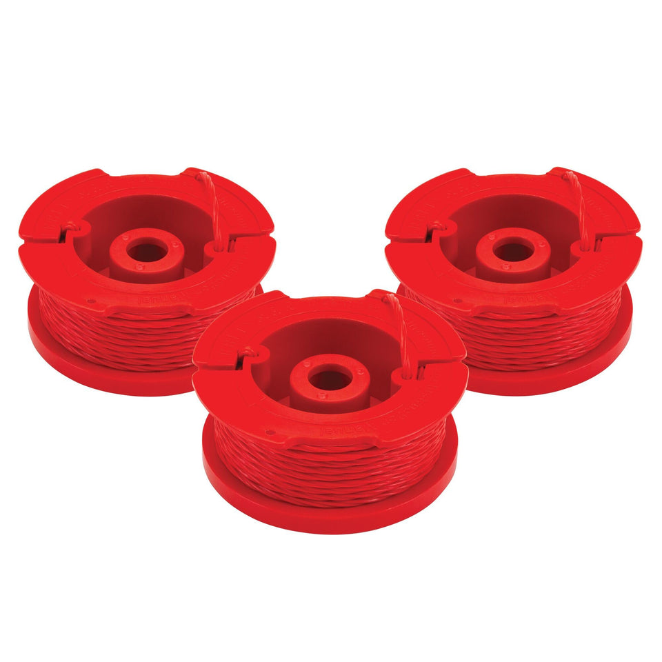 CRAFTSMAN twist line 0.08-inch spool 3-pack for smooth, reliable trimming.