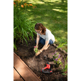 Ambidextrous design of Craftsman V20 enables comfortable use for gardeners.