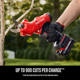 CRAFTSMAN V20 cordless pruner with 1-1/4 inch cut capacity for branches
