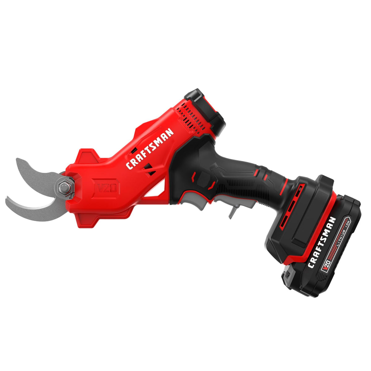 CRAFTSMAN V20 cordless pruner ergonomic grip reduces fatigue during pruning
